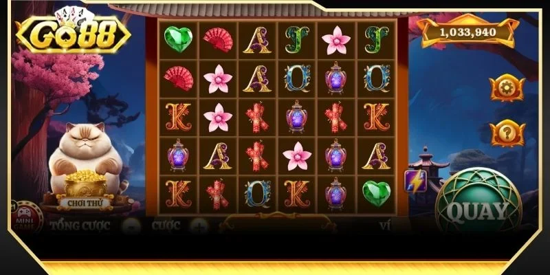 Cách chơi Nổ hũ Mèo Tài Lộc tại GO88 đơn giản, dễ tham gia