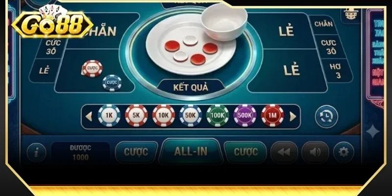 Đặt cược với Xóc đĩa tại GO 88 cần tính toán