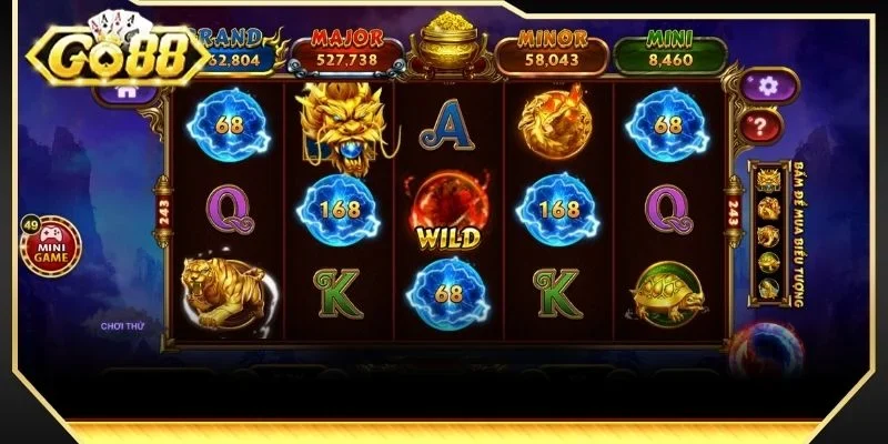 Slot Kho báu Tứ Linh đẹp mắt với đậm màu sắc Á Đông