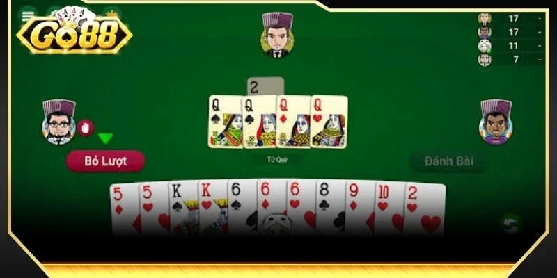 Luật chơi tiến lên đếm lá cụ thể tại cổng game GO88