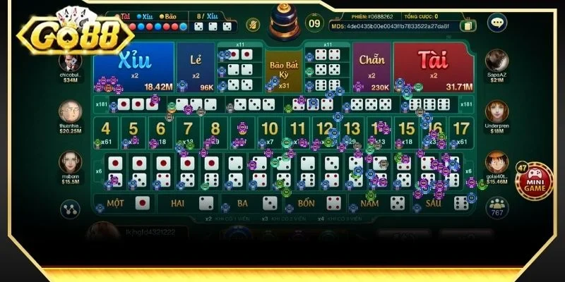 Có rất nhiều điểm mới mẻ ở Sicbo Đại Phú Quý của GO88
